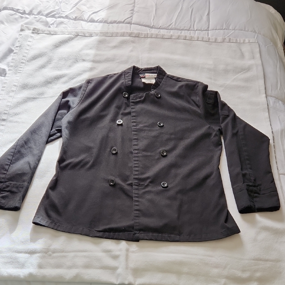 CHEF COAT - Classick Black Double-Breasted